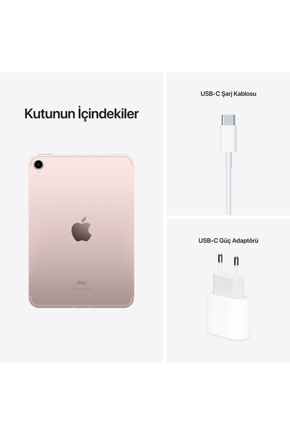 Apple iPad Mini 64 GB Wi-Fi+Cellular Pembe Tablet (Apple Türkiye