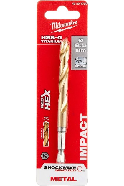 T48894720 Metal Matkap Ucu Hex Girişli Hss-g 8,5x 1114mm