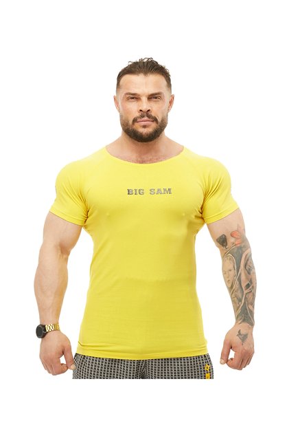 Slim Fit Sarı Tişört 2570