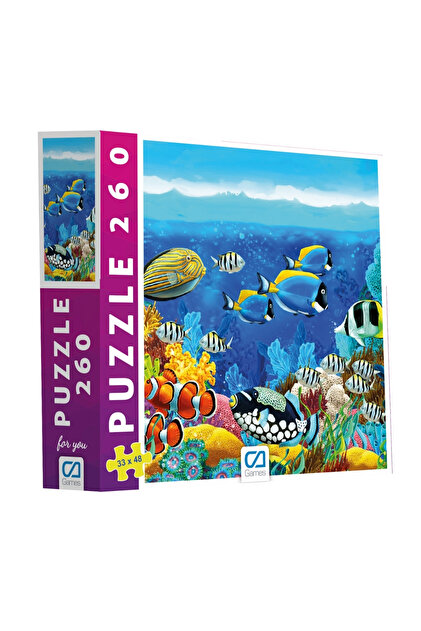 CA Games Okyanus ve Balıklar 260 Parça 33x48cm Çocuk ve Yetişkin