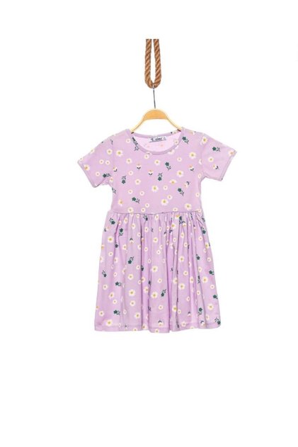 Children's Daisy Printed Short Sleeve Dress