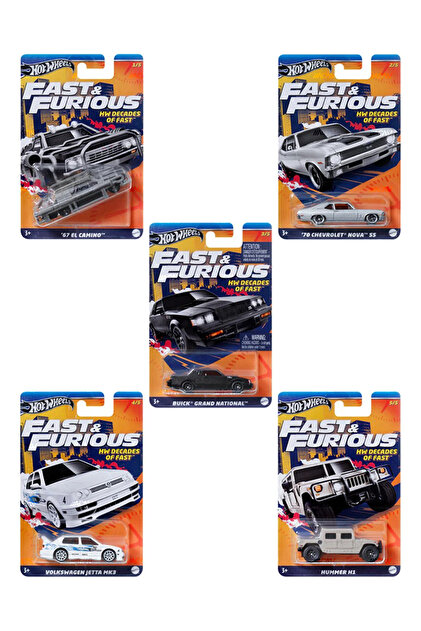 HOT WHEELS Fast & Furious Themed 2024 - Mix 5 - E Case 