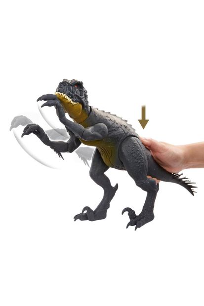 JURASSIC WORLD Marka: Jurassic World Saldırgan Dövüşçü Dinozor Figürü, Hareketli Eklemleri, Vuruş Ve Kuyruk Savurm - 4
