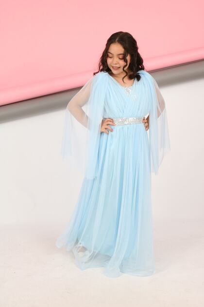 green emerald velvet dress 5th Grade Graduation Dress for Girls