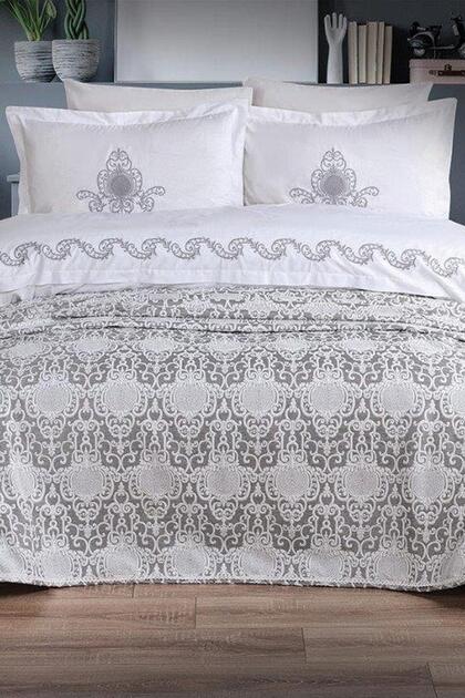 Özdilek Fresco Pikeli Gelin Seti (7 Parça) - GRİ - Fiyatı, Yorumları