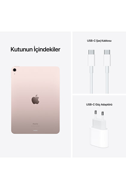 Apple 5. Nesil 10.9-inch iPad Air Wi-Fi 256GB - Pembe MM9M3TU/A