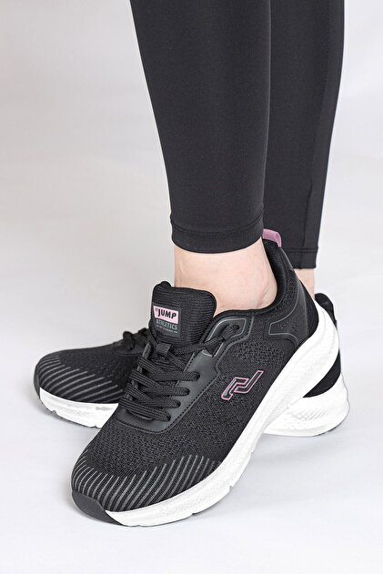 Jump 28082 B-Black L.Salmon Kadın Yürüyüş Ayakkabısı Siyah