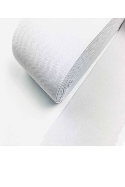 4.5 cm, 25 meters, White Super Woven Woven , Wide Elastic, Latex Product, High Quality Elastic