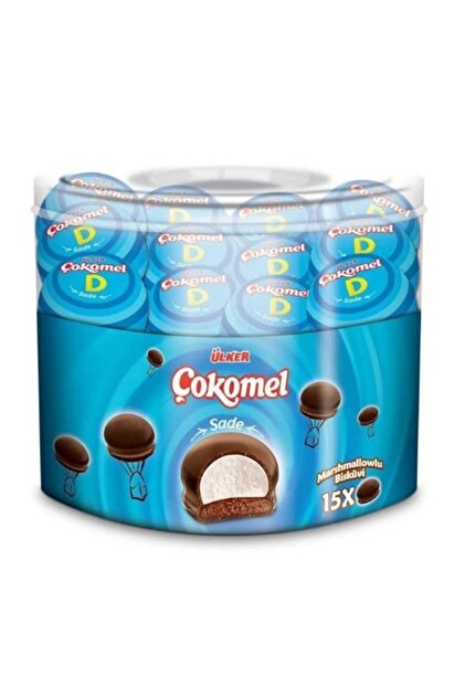 Ülker Çokomel Marshmallow Çilekli + Sade 12 Gr X 15 Adet 2'li set