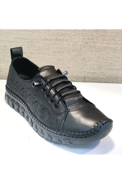 Elis 470 Women's Genuine Leather Flat Sole Comfort Casual Shoes