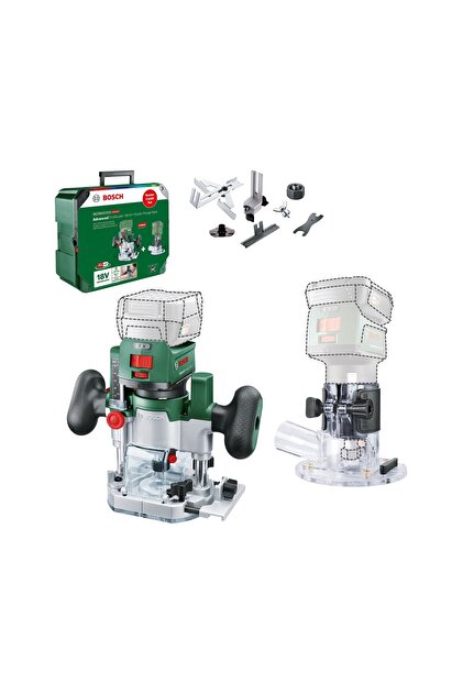 Bosch AdvancedTrimRouter 18V-8 Combi Akülü Freze Makinası Seti