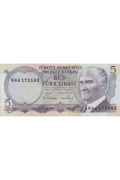 6.EMİSYON 5 TÜRK LİRASI ÇİL