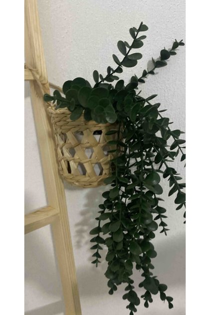 Wicker Flower Pot Decorative Basket Home Balcony Garden Kitchen Decoration Model