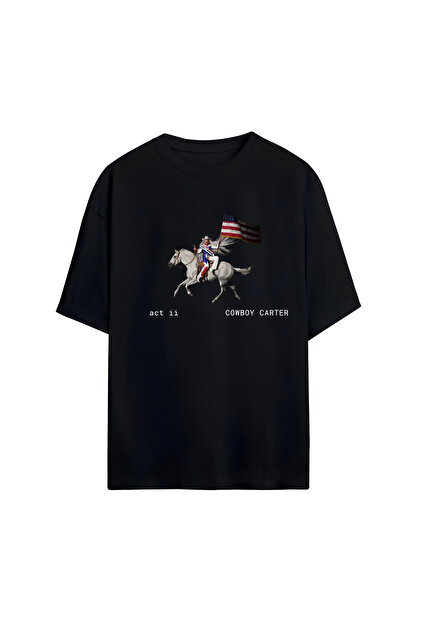 Adrift Beyonce - Cowboy Carter Tasarımlı Unisex Oversize T-shirt