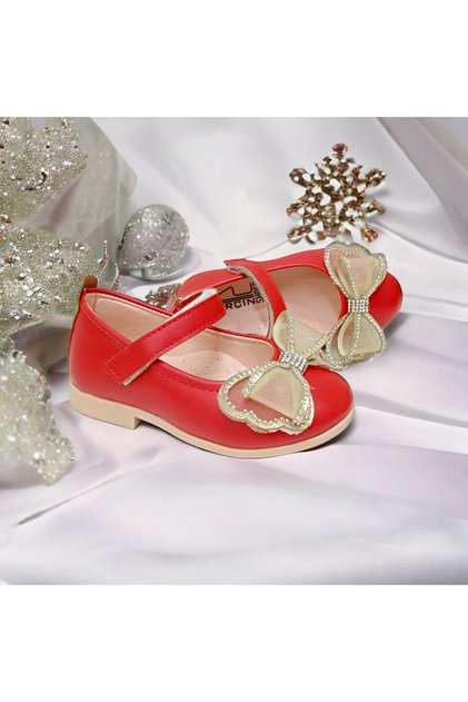 GIRL'S RED CIRT ORTHOPEDIC SHOES