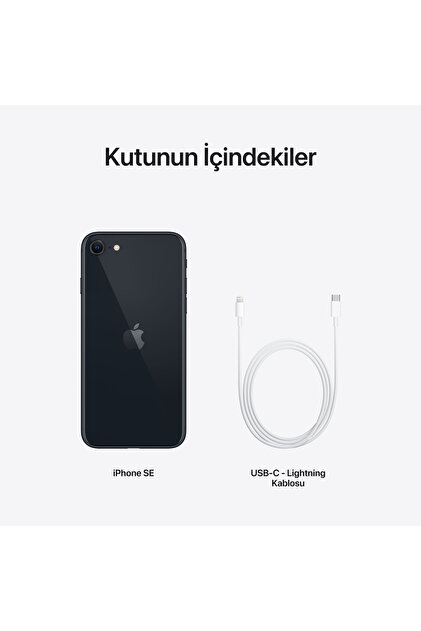 Apple iPhone SE 2022 64 GB Siyah Cep Telefonu (Apple Türkiye