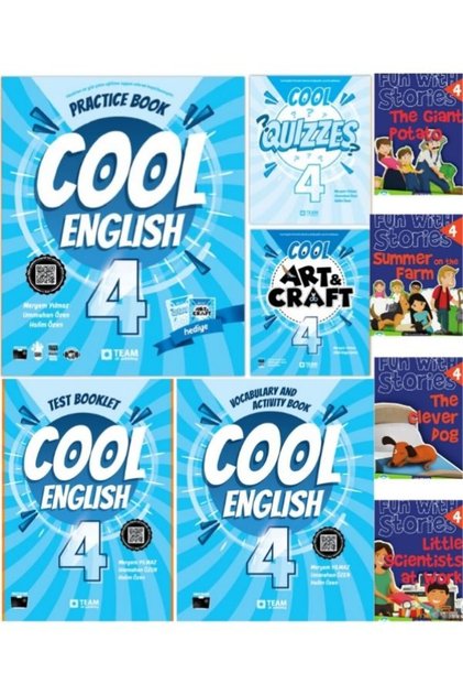 Cool English 4. Sınıf 3lü Set *practice Book, Vocabulary And Test Booklet +Fun With Stories 4
