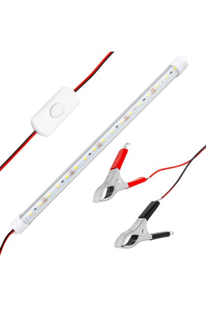 AKÜ MAŞALI 12 VOLT - 5 WATT T8 LED AMPUL BAĞ BAHÇE KARAVAN KAMP LAMBASI