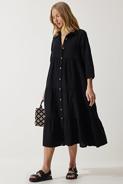 slim fit dress slacks Black Sleeveless Mikado Fit And Flare Midi Dress With V-Back