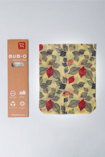 Medium Size Waxed Pouch (1 PC) - Reusable Waxed Food Storage Pouch
