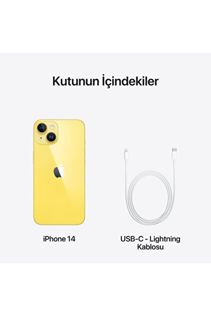 Apple İphone 14 512gb Sarı Cep Telefonu ( Türkiye Garantili