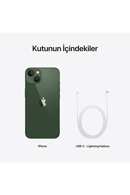Apple iPhone 13 512GB Yeşil Cep Telefonu (Apple Türkiye Garantili
