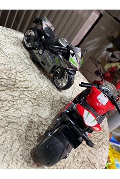 Hepsilazım Kawasaki ZX-14 2011 Model Yeşil Renkli Oyuncak Motor 13