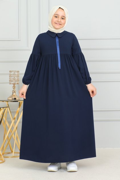 Baby Collar Gathered Children's Dress Medina Silk