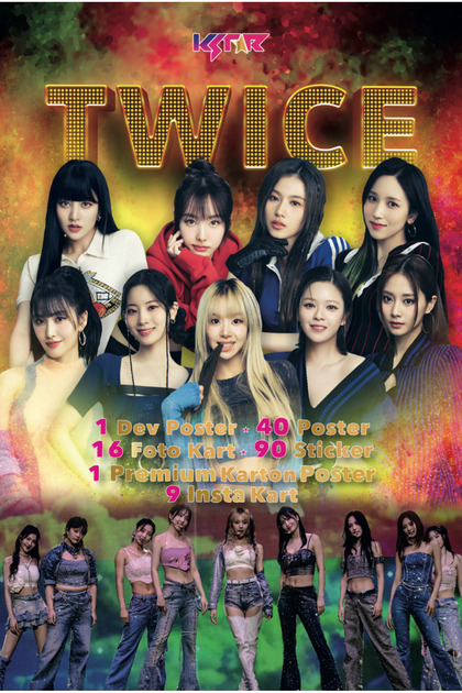 KSTAR Twice Promo Albüm (POSTER - STİCKER - FOTOKART) Kpop