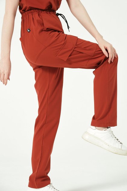 Tile Lycra Cargo Pocket Doctor Nurse Uniform Single Bottom Unisex