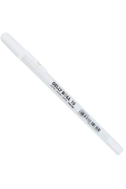 Gelly Roll Basic White 10 Bold Beyaz Jel Mürekkepli Kalem 0,5mm