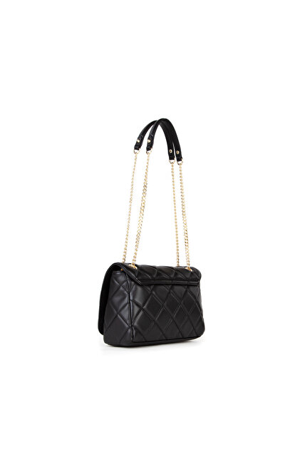 Valentino Siyah Kadın 9x25,5x17 cm Çapraz Çanta VBS3KK02R550