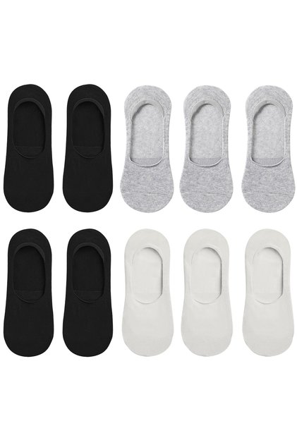 10 Pairs Boxed BAMBOO Premium Unisex Seamless Invisible Non-Slip Silicone Ballerina Socks Brook