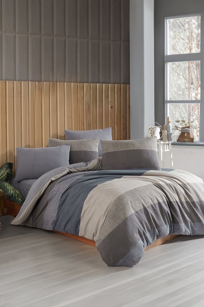 Doppelbett-Bettwäscheset aus Baumwolle | Ohne Laken |