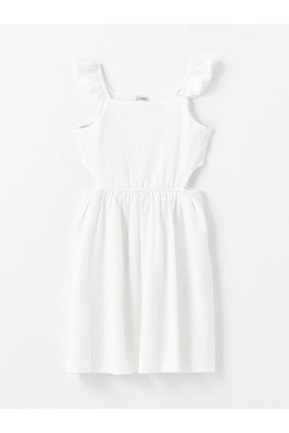 Lcw Kids Square Neck Girls' Dress