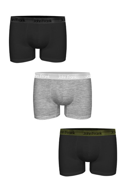 ÜÇLÜ PREMIUM BLACK BOXER