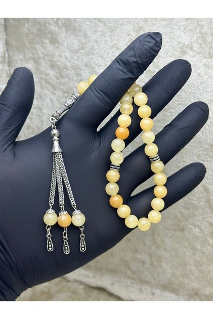 Natural Stone Calcite Stone Men's Rosary