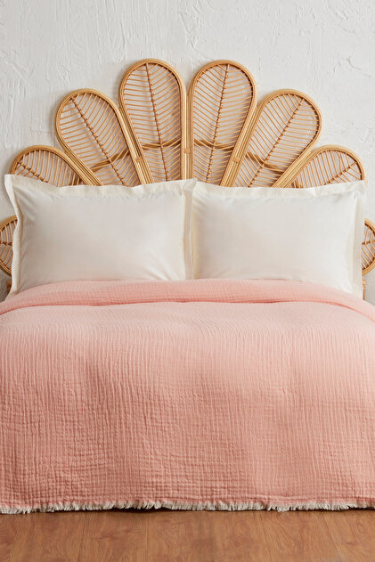 オワライメイ フースーヤ Karaca Home Perles Çift Kişilik Müslin Pike Yavruağzı - Fiyatı