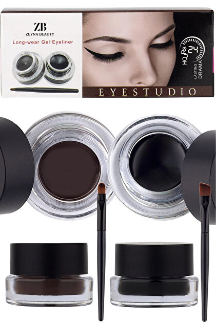 ZEYNABEAUTY Jel Eyeliner İkili Kahve&Siyah Renk - Fiyatı, Yorumları