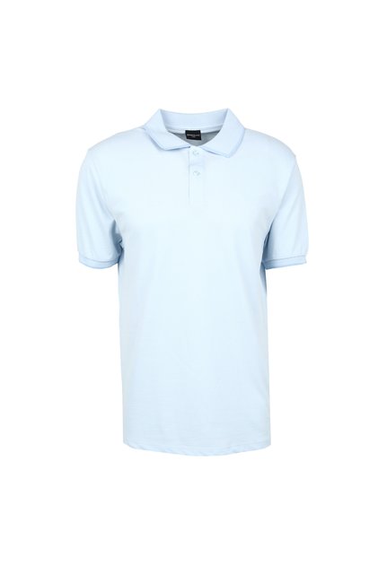 Altınyıldız Classics Light Blue - White Men's Polo T-Shirt 4A9000000003