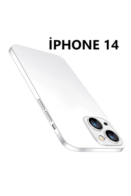 Ultra Thin Translucent Case Compatible with iPhone 14 Matte Surface Minimalist Cover with Anti-Dirty Camera Protection