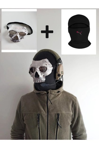 Call Of Duty Modern Warfare Ghost Maskesi + kar maskesi