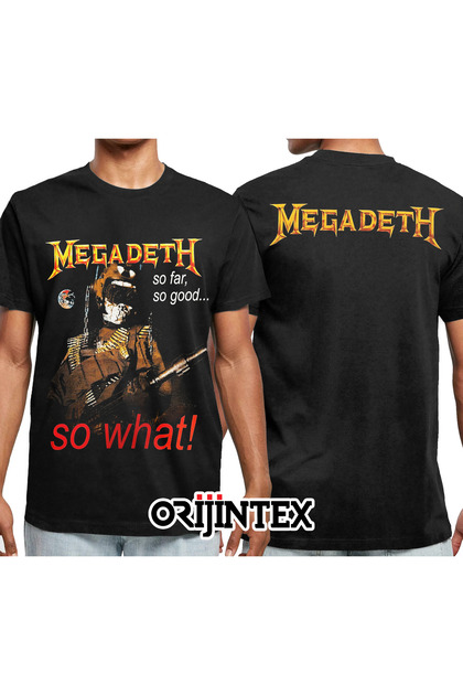orijintex Megadeth So Far So Good So What Ön Arka Baskılı