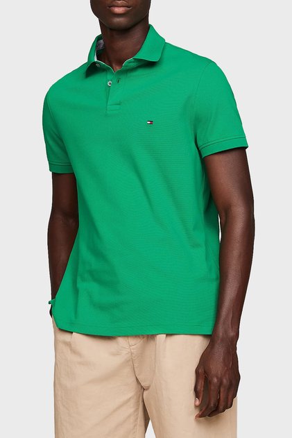 Cotton Regular Fit Polo Neck T Shirt Men's POLO NECK T SHIRT MW0MW17770 L4B
