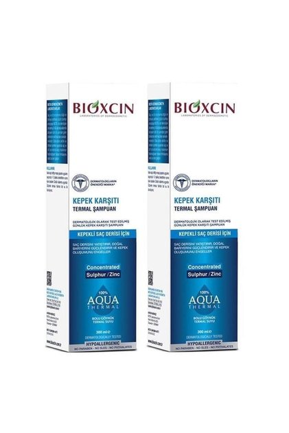 Aqua Thermal 2x300 ml Thermal Shampoo with Bran - For Scalp