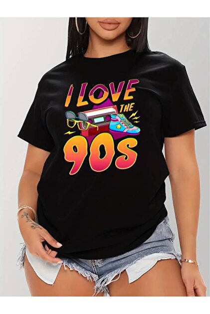 GALASHOP I Love 90 s Print T-shirt - Fiyatı, Yorumları