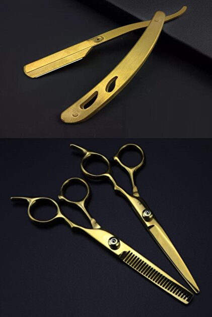 Qualis Shave U3 Ustura + M8 Kesme + Inceltme Makas Set - 6inç/15