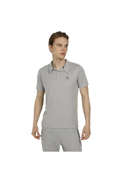 4M M-CT461 SHERMAN T-SH 4FX Gri Erkek Polo Tshirt
