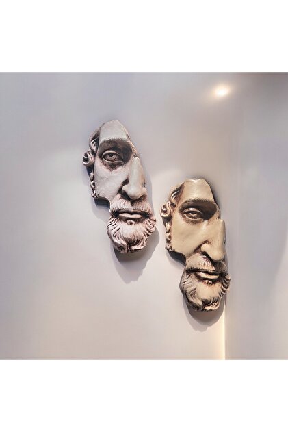 Mes Reves Yarım Yüz Antik Zeus Heykeli Modern Sanat Yunan