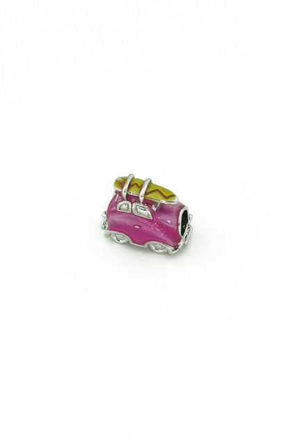 Pink Car Steel Charm